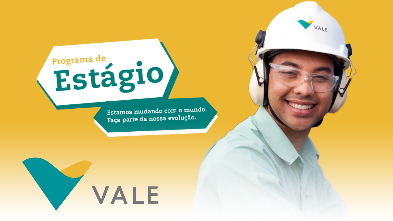 Vale abre 850 vagas de estágio com vagas para o ES e com salário de R$ 1.375,14